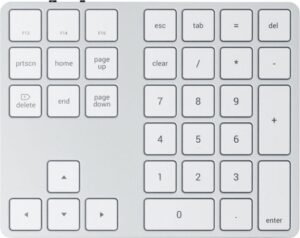 Купить Клавиатура Wireless Satechi Aluminum Extended Keypad ST-XLABKS серебряная - X-772056 из реестра по лучшей цене