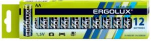Купить Батарейка Ergolux LR6 BP-12 Alkaline LR6/AA, 1,5 В, 2700 мА.ч, 12 шт в упаковке (11749) - X-960999 из реестра по лучшей цене