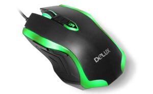 Купить Мышь Delux M556hi черно-зеленая, 800/1200/1600/2400dpi, USB, 5кн+скролл, с подсветкой 6938830403043G - X-505369 из реестра по лучшей цене