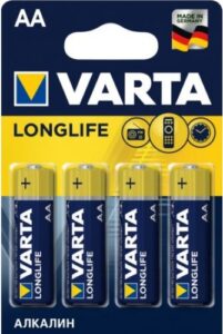 Купить Батарейка Varta LONGLIFE LR6 AA 04106101414 BL4 Alkaline 1.5V - X-1013589 из реестра по лучшей цене