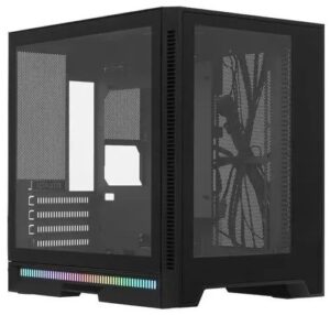 Купить Корпус mATX 1STPLAYER STEAM PUNK SP6 SP6-G-BK черный, без БП, боковая панель из закаленного стекла, 2*USB 3.0, audio - X-983202 из реестра по лучшей цене