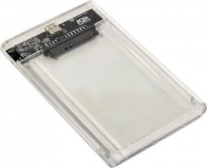 Купить Внешний корпус AgeStar 3UB2P4C для HDD/SSD SATA III 6Gb/s 2.5", USB Type-C, пластик, прозрачный - X-969854 из реестра по лучшей цене