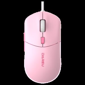 Купить Мышь Dareu LM121 Pink розовая, DPI 800/1600/2400/6400, RGB, 1,8м - X-988555 из реестра по лучшей цене