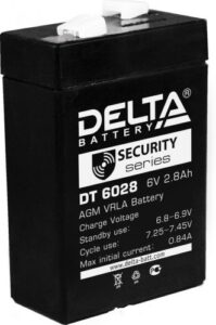 Купить Аккумулятор Delta DT 6028 6V/2.8Ah - X-842224 из реестра по лучшей цене