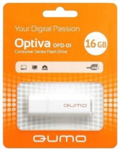 Купить Накопитель USB 2.0 16GB Qumo QM16GUD-OP1-white Optiva 01, белый - X-889991 из реестра по лучшей цене