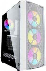 Купить Корпус ATX Powercase Rhombus X4 White CMRMW-L4 белый, без БП, с окном, USB 3.0, 2*USB 2.0, audio - X-834527 из реестра по лучшей цене