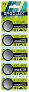 Купить Батарейка Ergolux CR2016-BP5 CR2016, 3 В, 75 мА.ч, 5 шт в упаковке (12049) - X-986400 из реестра по лучшей цене