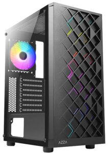 Купить Корпус ATX Azza spectra CSAZ-280B черный, без БП, боковая панель из закалённого стекла, 2xUSB2.0, USB3.0, audio - X-1098246 из реестра по лучшей цене