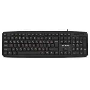 Купить Клавиатура Sven KB-S230 SV-018399 чёрная, 104кл, кабель 2м - X-953954 из реестра по лучшей цене