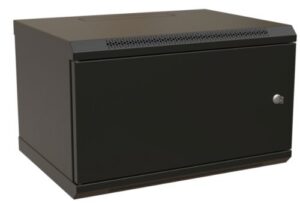 Купить Шкаф настенный 19", 9U WRLine WR-TW-0945-SR-RAL9004 500x600х450мм, цельнометаллическая дверь с замком, цвет черный (RAL 9004) (разобранный) - X-999066 из реестра по лучшей цене