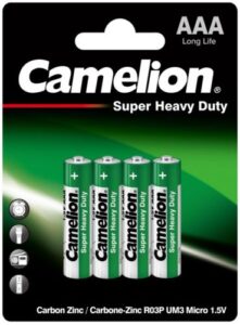 Купить Батарейка Camelion R03P-BP4G R03/AAA, 1,5 В, 470 мА.ч, 4 шт в упаковке (1668) - X-961015 из реестра по лучшей цене