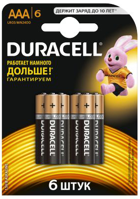 Артикул: X-520367 - Батарейка Duracell LR03 Basic 6шт