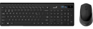 Купить Клавиатура и мышь Wireless Genius Smart KM-8230 BLACK 31340015408 Dual Color, USB, 1 мини-ресивер на оба устройства. Клавиатура: 104 клавиши кнопка Sm - X-1083262 из реестра по лучшей цене