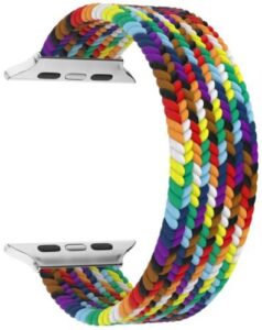 Купить Ремешок на руку Lyambda STEROPA DSN-11-44-SC плетеный нейлоновый для Apple Watch 42/44 mm seven color - X-985078 из реестра по лучшей цене