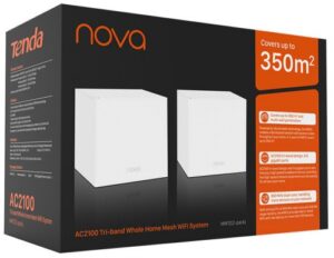 Купить Комплект Tenda NOVA MW12(2-PACK) AC2100 Tri-band Whole Home Mesh WiFi System, 2шт в комплекте - X-914768 из реестра по лучшей цене