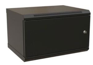 Купить Шкаф настенный 19", 9U WRLine WR-TW-0966-SR-RAL9004 500x600х600мм, цельнометаллическая дверь с замком, цвет черный (RAL 9004) (разобранный) - X-999068 из реестра по лучшей цене