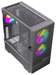 Купить Корпус eATX Powercase Kratos CKR-A3 черный, без БП, боковая панель из закаленного стекал, USB Type-C, 2*USB 3.0, audio - X-1017775 из реестра по лучшей цене