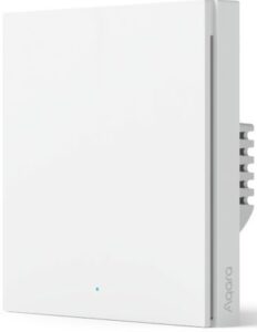 Купить Выключатель Aqara H1 EU 01 WS-EUK01 умный настенный H1 1клавиша без нейтрали/протокол связи:Zigbee/110-220В/белый - X-903202 из реестра по лучшей цене