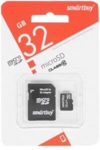 Купить Карта памяти 32GB SmartBuy SB32GBSDCL10-01LE Class 10, SD адаптер - X-901446 из реестра по лучшей цене