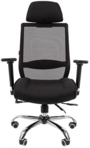 Купить Кресло офисное Chairman 555 7062965 LUX TW черный - X-848650 из реестра по лучшей цене