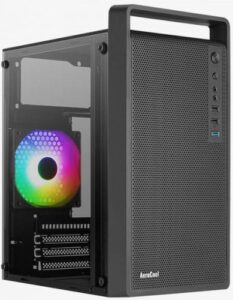 Купить Корпус mATX AeroCool CS-109-G-BK-v1 4711099472376 черный, без БП, USB 3.0, USB 2.0*2, audio - X-941299 из реестра по лучшей цене