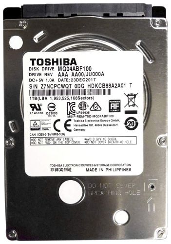 Артикул: X-999609 - Жесткий диск 1TB SATA 6Gb/s Toshiba (KIOXIA) MQ04ABF100 MQ04 2.5" 5400rpm 128MB - фото