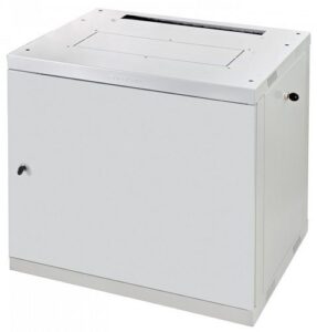 Купить Шкаф настенный 19", 18U Eurolan 60W-18-66-30GY Racknet F30 600 × 600, передняя дверь металлическая, боковые панели, шнуры зазаемления, светло-серый - X-623351 из реестра по лучшей цене