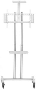 Купить Стойка мобильная 2MVESA MediaStand 10 MDS-0010-S для дисплея (макс 1660), 2х полки, серебро - X-887574 из реестра по лучшей цене