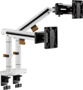 Купить Кронштейн настольный Ultramounts UM727W для мониторов, белый, 17"-32", макс. 9кг, поворот и наклон - X-1100243 из реестра по лучшей цене