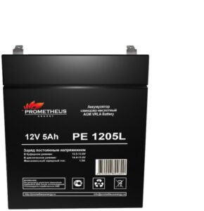 Купить Батарея для ИБП PROMETHEUS ENERGY РЕ1205L PE 1205L 12V, 5Ah, зажим 6,35 мм - X-958848 из реестра по лучшей цене