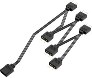 Купить Разветвитель ID-Cooling FS-06 ARGB 5V 3-pin ARGB spliter Retail - X-990064 из реестра по лучшей цене