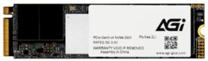 Купить Накопитель SSD M.2 2280 AGI AGI1T0G16AI198 AI198 1TB PCIe Gen3x4 NVMe 3D NAND TLC 2000/1690MB/s IOPS 214K/243K MTBF 1.6M 400TBW 0.37DWPD RTL - X-999592 из реестра по лучшей цене