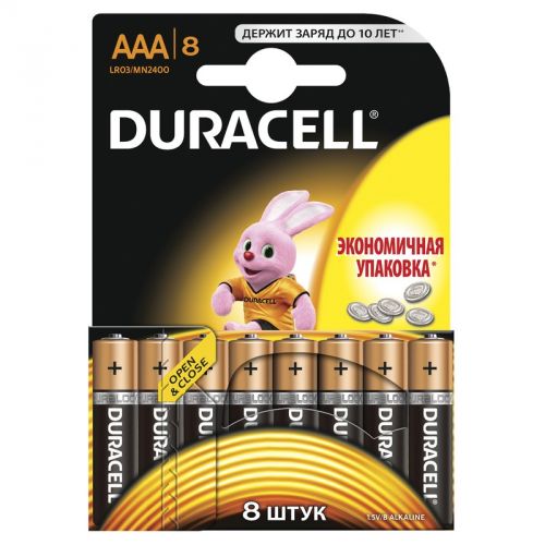 Артикул: X-251808 - Батарейка Duracell LR03 Basic 8шт