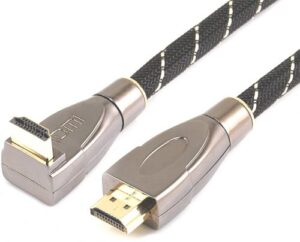 Купить Кабель HDMI Wize WAVC-HDMIRA-2M 2 м., v.2.0, 19M/19M, 4K/60 Hz 4:4:4, 26 AWG, HDCP 1.4, HDCP 2.2, Ethernet, позол.угловой разъем, экран, черный, пакет - X-998212 из реестра по лучшей цене