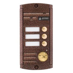 Купить Вызывная панель Activision AVP-453 (PAL) Proxy (медь антик) 4-х проводная, антивандальная накладная 3-х абонентная, с ИК подветкой до 3м, матрица 1/3" - X-459589 из реестра по лучшей цене