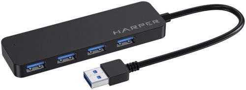 Артикул: X-1011862 - Концентратор Harper HUB-04P Black 4*USB 3.2