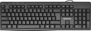 Купить Клавиатура Defender Action HB-719 RU 45719 черная, мультимедиа, 104+13 кл., USB, 1.8м - X-879944 из реестра по лучшей цене