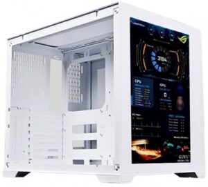 Купить Корпус ATX Lamptron DSM377 LAMP-DMS377 белый, без БП, боковая панель из закаленного стекла, фронтальная панель с ЖК экраном, USB 3.0, 2*USB 2.0, audio - X-1028046 из реестра по лучшей цене