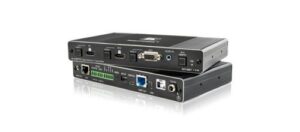 Купить Комплект Kramer KIT-400 87-00002190 из передатчика с автоматическим коммутатором и приемника со встроенным масштабатором сигнала HDMI, VGA и RS-232 по - X-827815 из реестра по лучшей цене