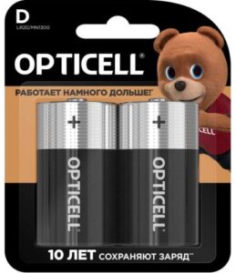 Купить Батарейка OPTICELL 5051005 LR20 BL2 - X-1063743 из реестра по лучшей цене