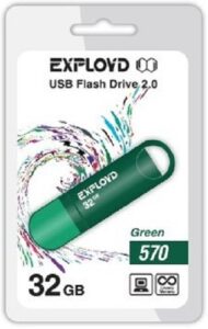 Купить Накопитель USB 2.0 32GB Exployd 570 зелёный - X-798474 из реестра по лучшей цене