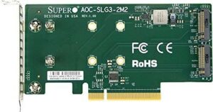 Купить Плата расширения Supermicro AOC-SLG3-2M2 Low Profile, Dual NVMe M.2 SSD PCIe add-on card - X-885184 из реестра по лучшей цене