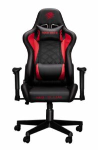 Купить Кресло игровое Mad Catz CGPUBAINBL000-0 чёрно-красное, ПХВ-кожа, 2D подлокотники, газпатрон 4 класс - X-995388 из реестра по лучшей цене