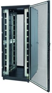 Купить Шкаф напольный 19", 22U Eurolan 60F-22-68-34BL Racknet S3000 600 × 800, передняя дверь перфорированная одностворчатая, задняя дверь перфорированная од - X-623326 из реестра по лучшей цене