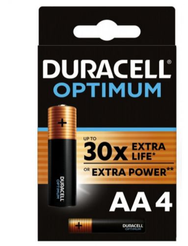 Артикул: X-964844 - Батарейка Duracell LR6 OPTIMUM 4шт блистер