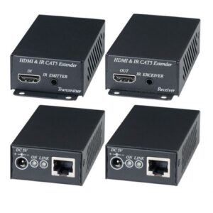 Купить Комплект SC&T HE02EI для передачи (удлинитель) HDMI сигнала с ИК повторителем по одному кабелю витой пары (HDBaseT). Поддержка версии 1.4a HDMI и HDCP - X-385633 из реестра по лучшей цене