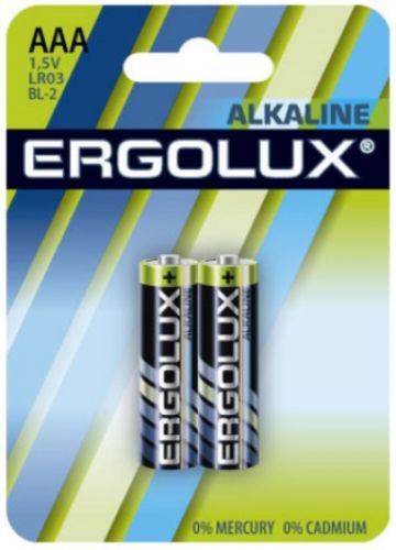 Артикул: X-960978 - Батарейка Ergolux LR03 BL-2 Alkaline LR03/AAA