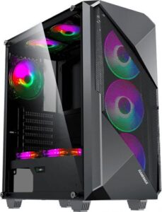 Купить Корпус eATX GameMax REVOLT черный, без БП, с окном, USB 3.0, USB 2.0, audio - X-799477 из реестра по лучшей цене