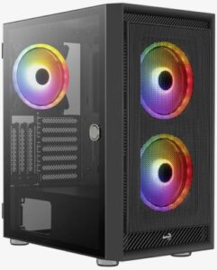 Купить Корпус ATX AeroCool Graphite-G-BK-v2 ACCM-PB24033.11 черный, без БП, боковая панель из закаленного стекла, 2*USB3.0, audio - X-1003069 из реестра по лучшей цене