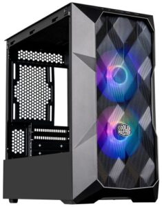 Купить Корпус mATX Cooler Master TD300 Mesh черный, без БП, боковая панель из закаленного стекла, 2*USB 3.0, audio - X-896582 из реестра по лучшей цене
